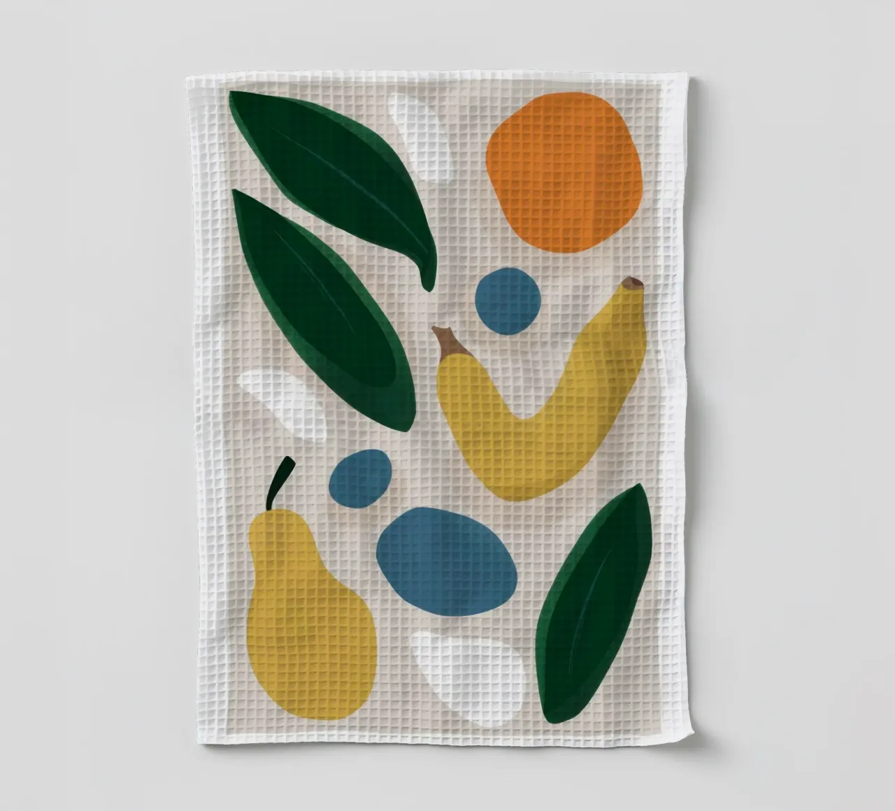 Forme di frutta destrutturate canovaccio da cucina da Trace Brush