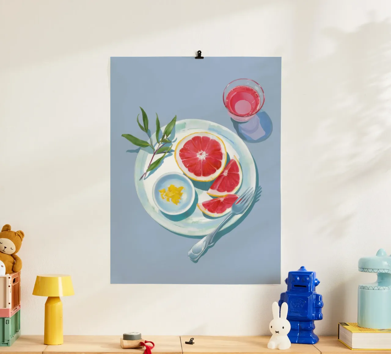 Pompelmo Colazione Fresca poster da Mark Solaria
