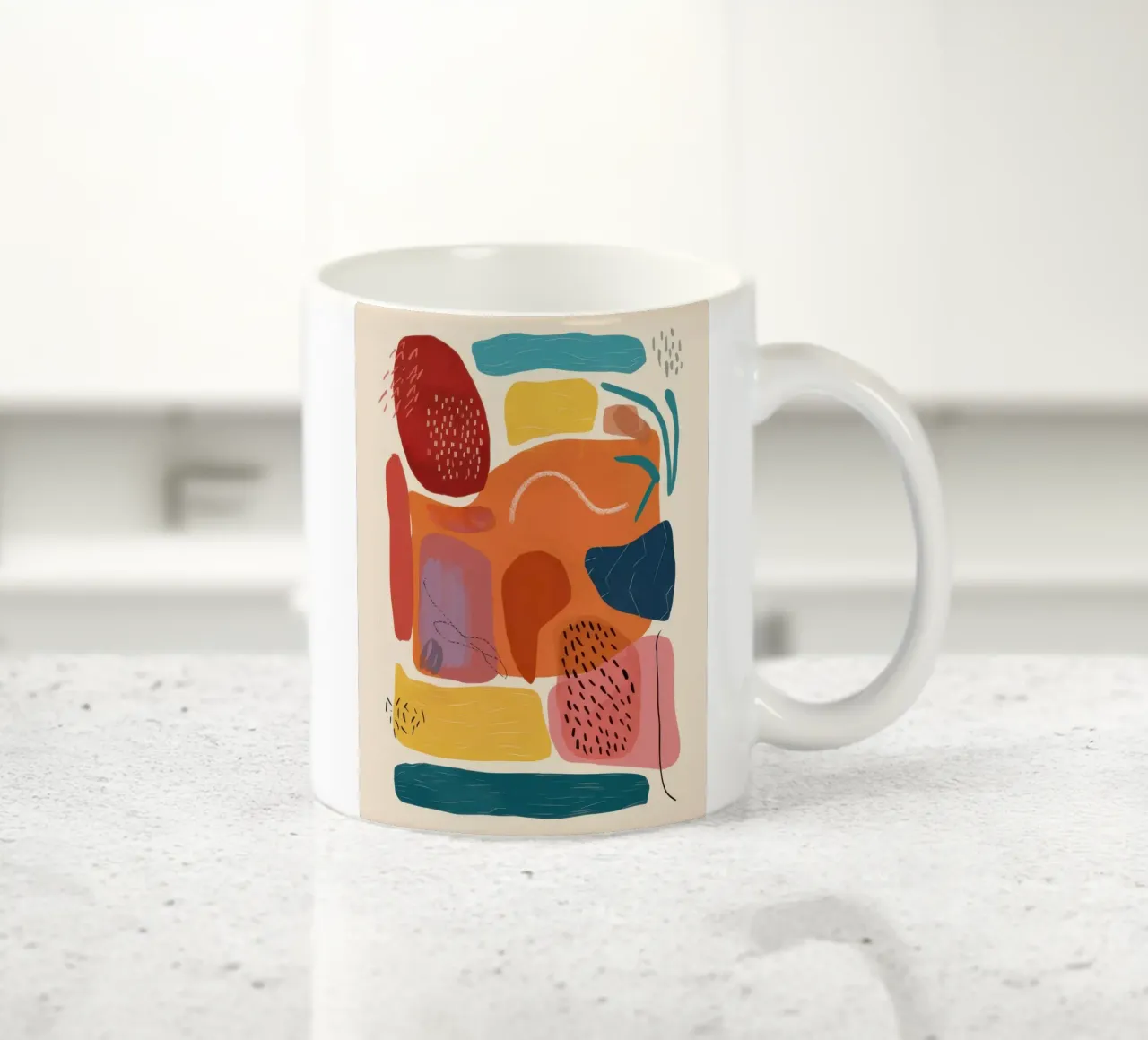 Mosaico a forma di terra tazza in ceramica da Selene Shade