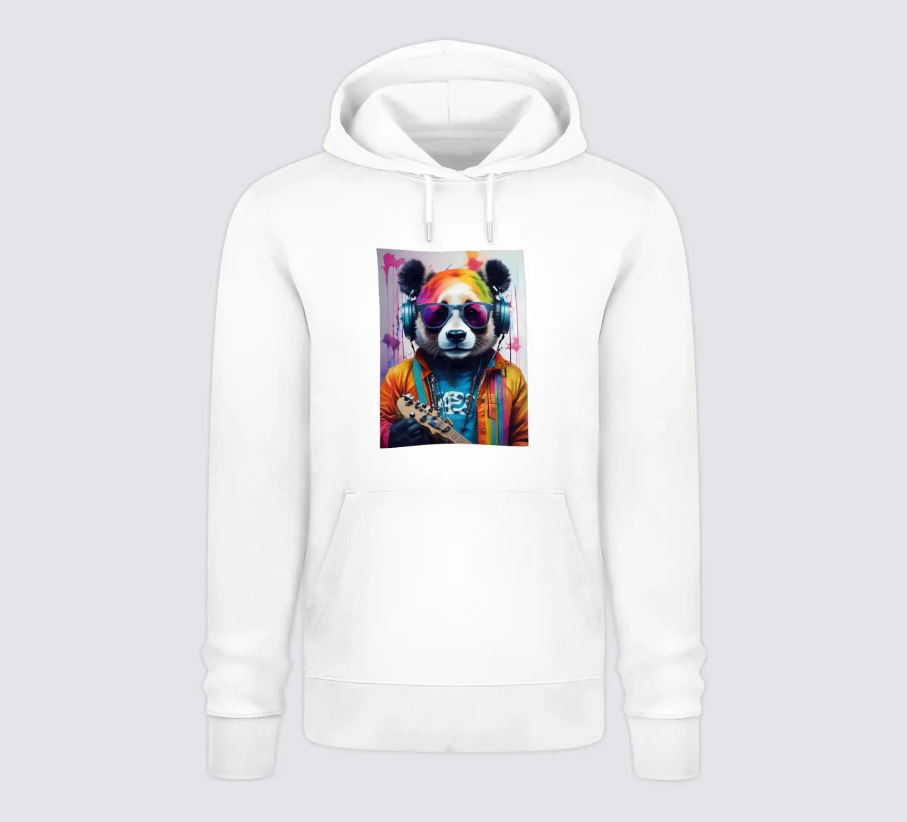 Panda in glassa con cuffie felpa con cappuccio da MakArena