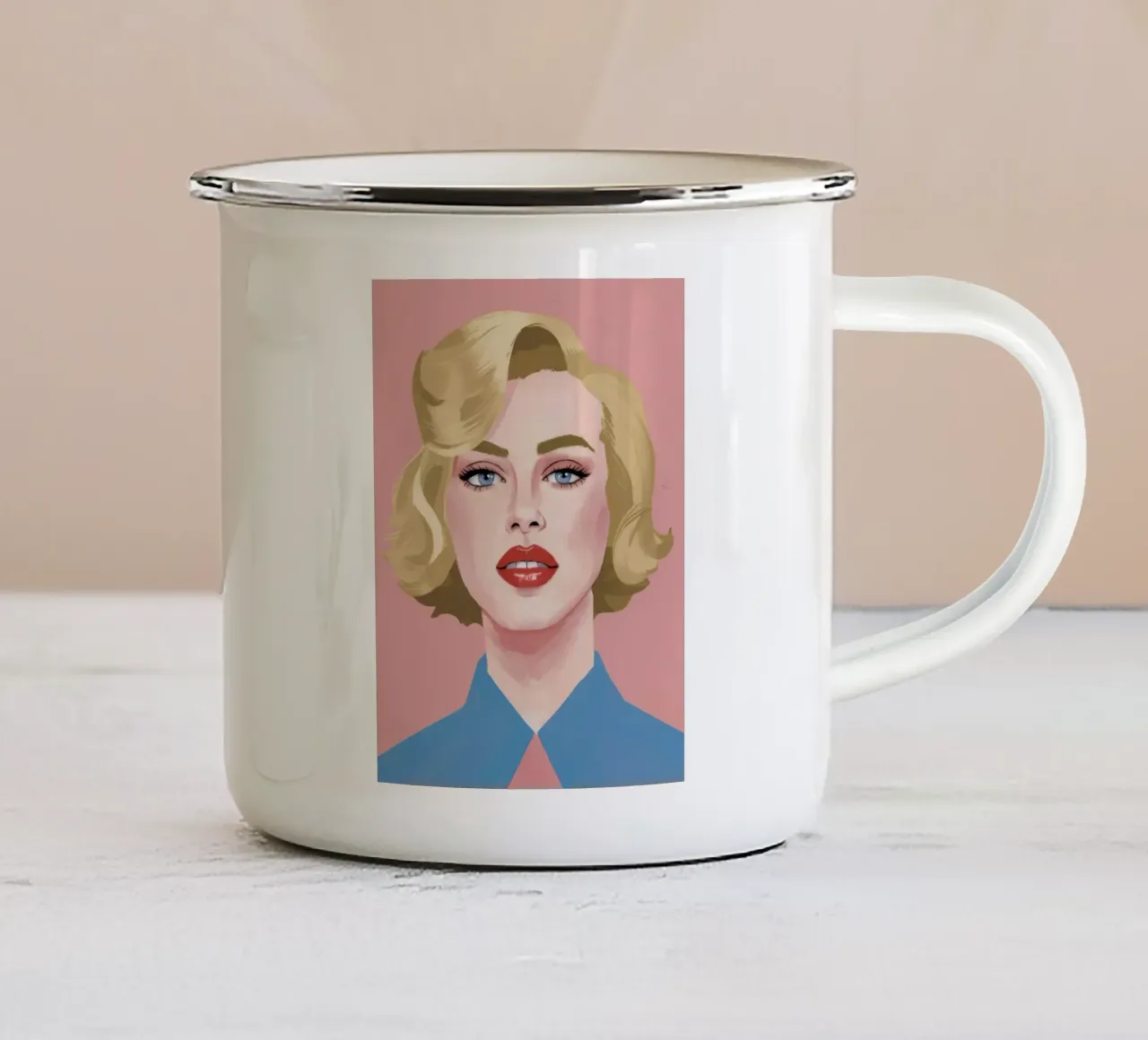 Icona pop Enigma tazza in smalto da Selene Shade