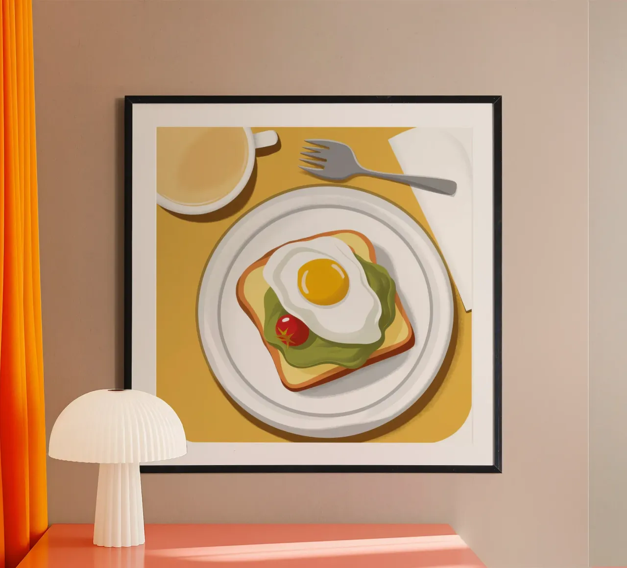 Toast all'uovo con avocado poster da Mark Solaria