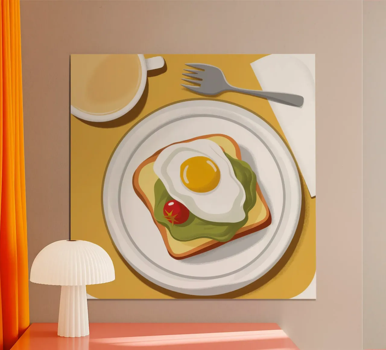 Toast all'uovo con avocado poster da Mark Solaria