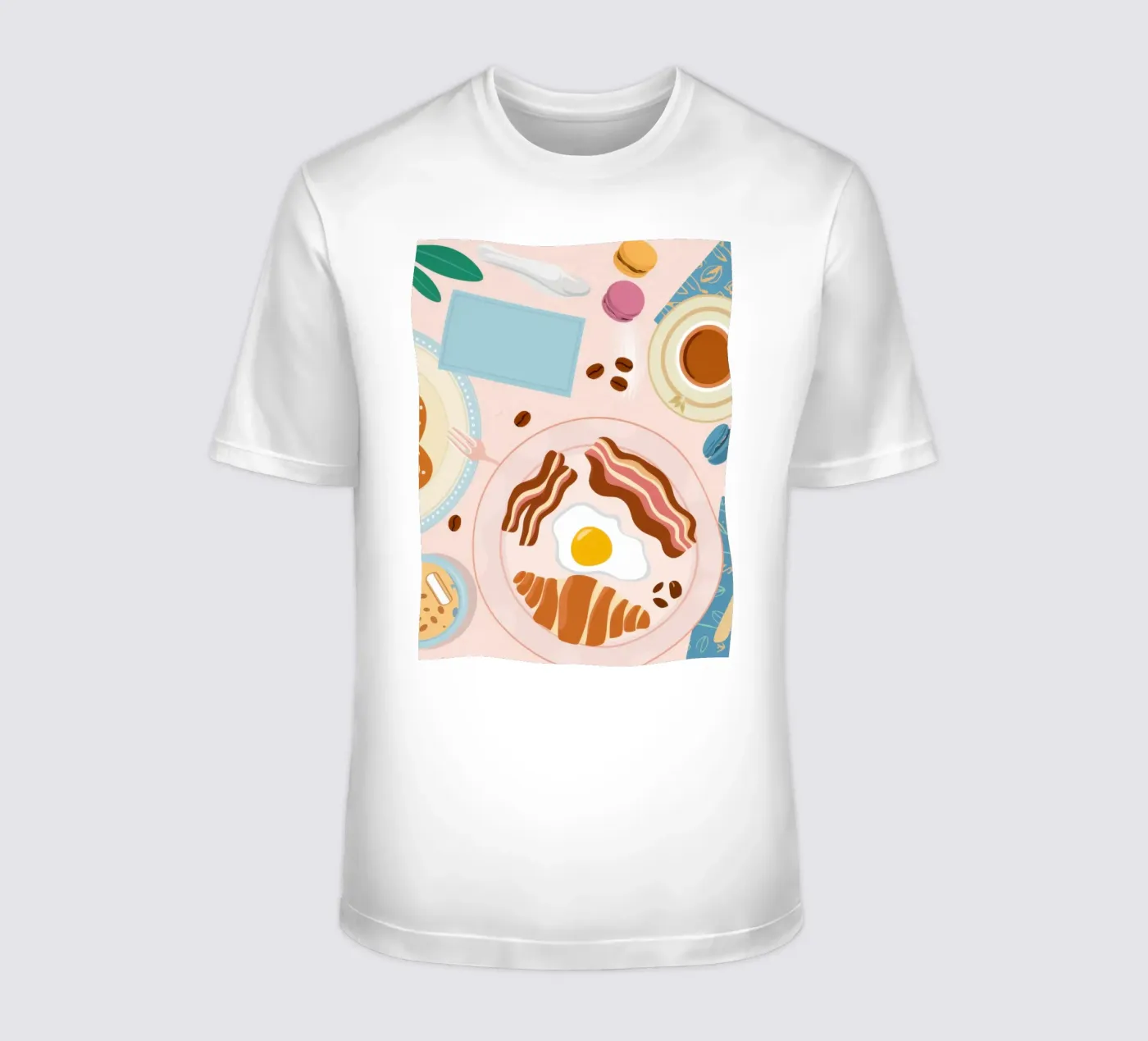 Tavolo della colazione Flatlay t-shirt da Gaia Viesta
