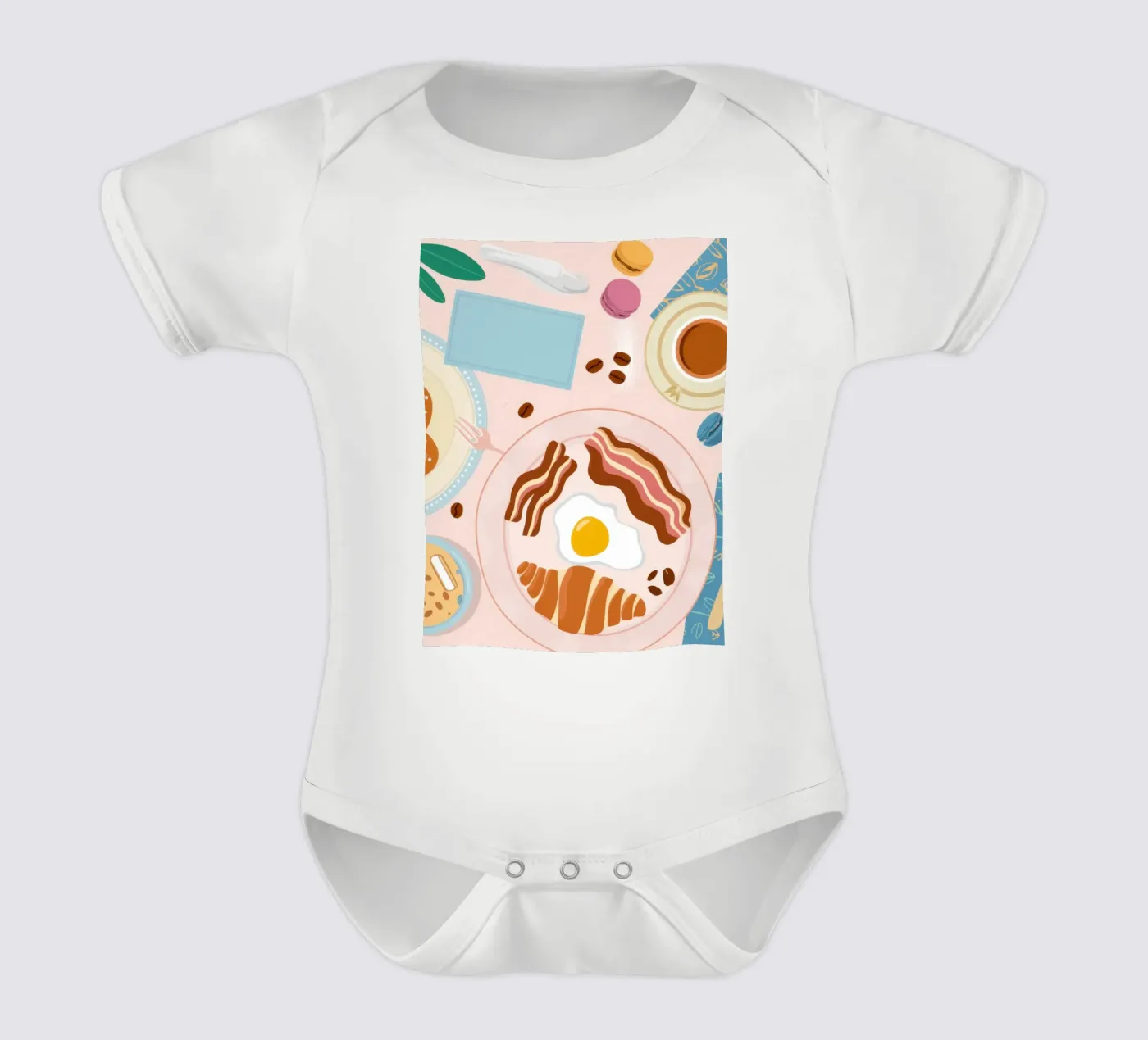 Breakfast Table Flatlay body bébé de Gaia Viesta