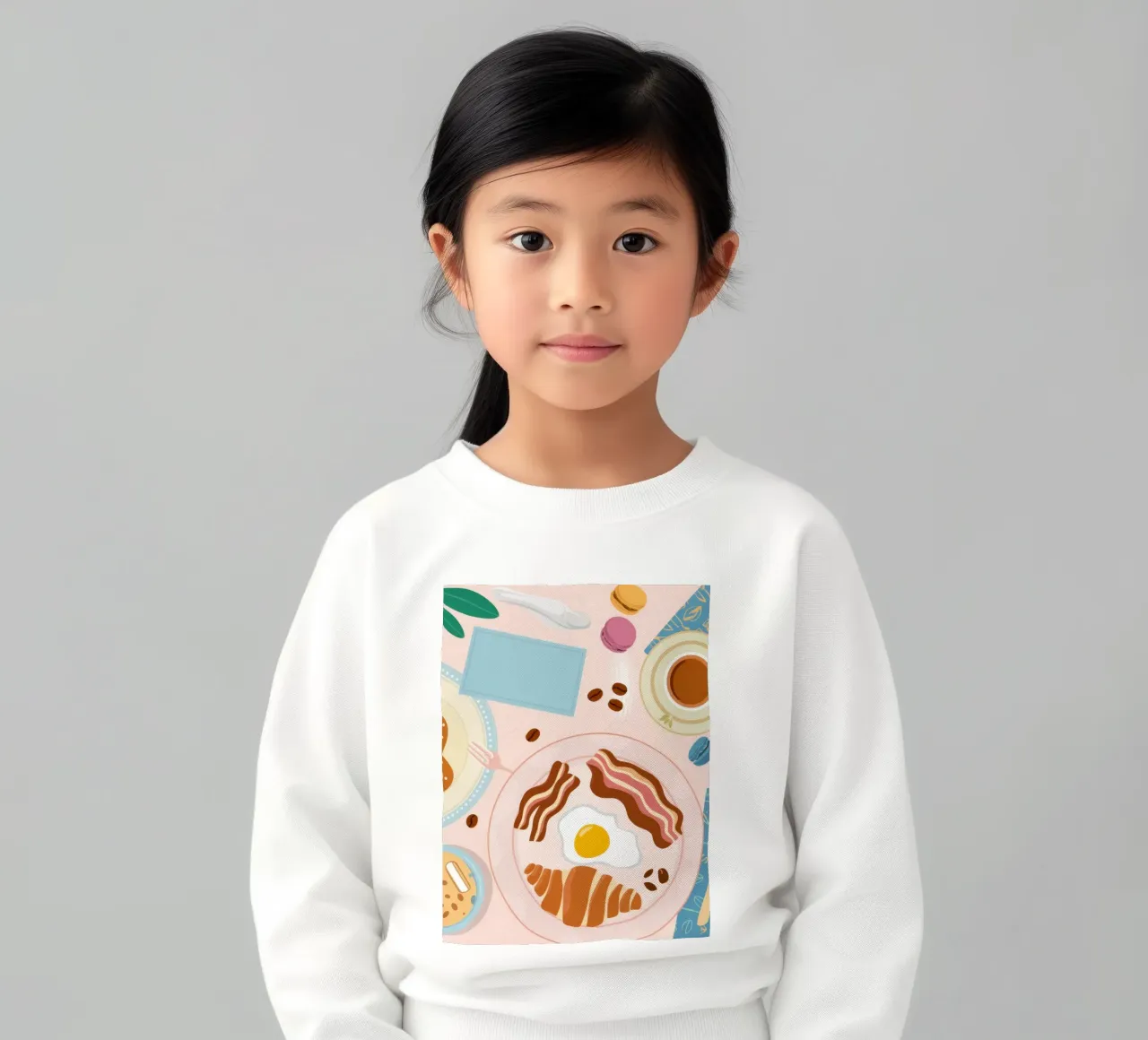 Tavolo della colazione Flatlay felpa bambino da Gaia Viesta