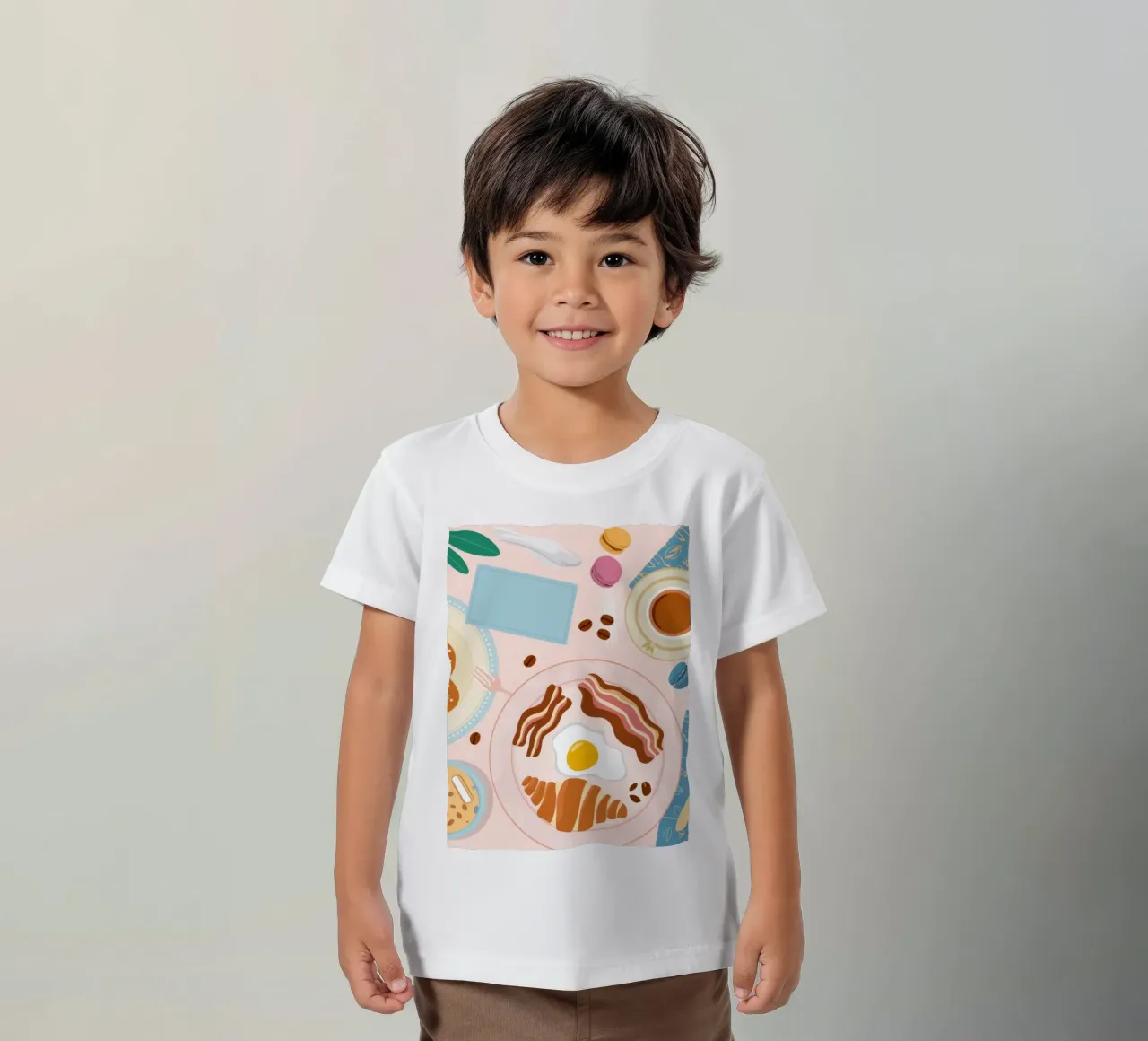 Tavolo della colazione Flatlay t-shirt bambini da Gaia Viesta