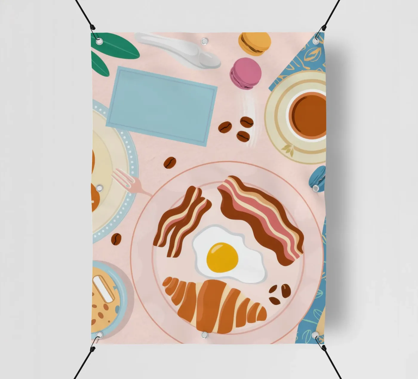 Breakfast Table Flatlay pvc cover by Gaia Viesta