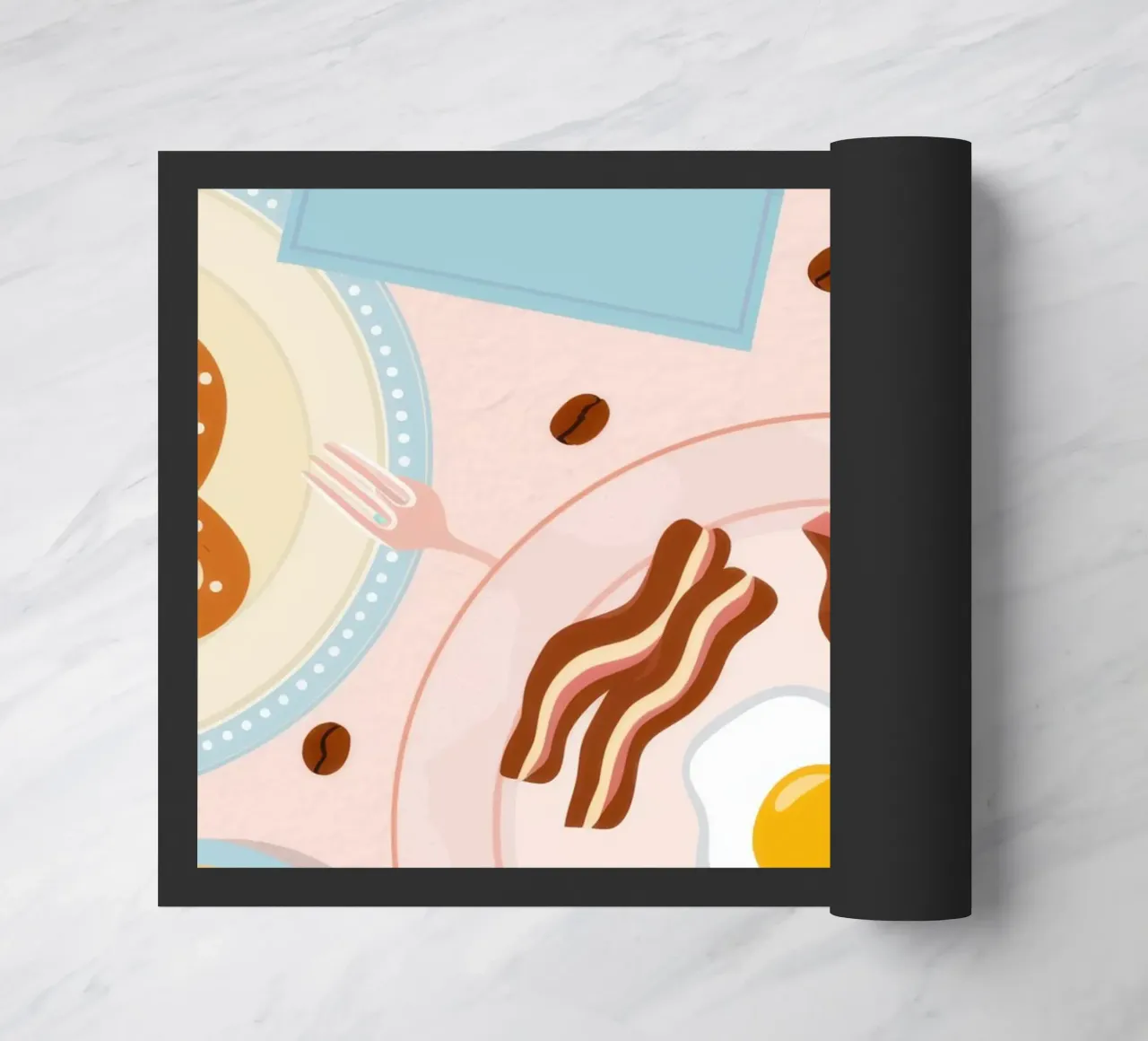 Tavolo della colazione Flatlay zerbino da Gaia Viesta