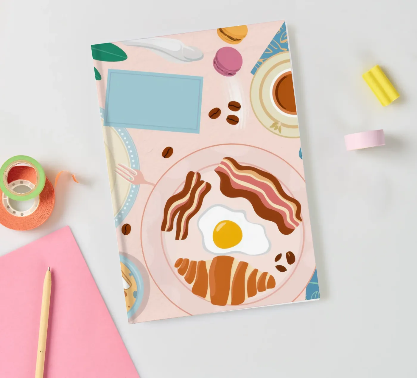 Breakfast Table Flatlay notebook by Gaia Viesta