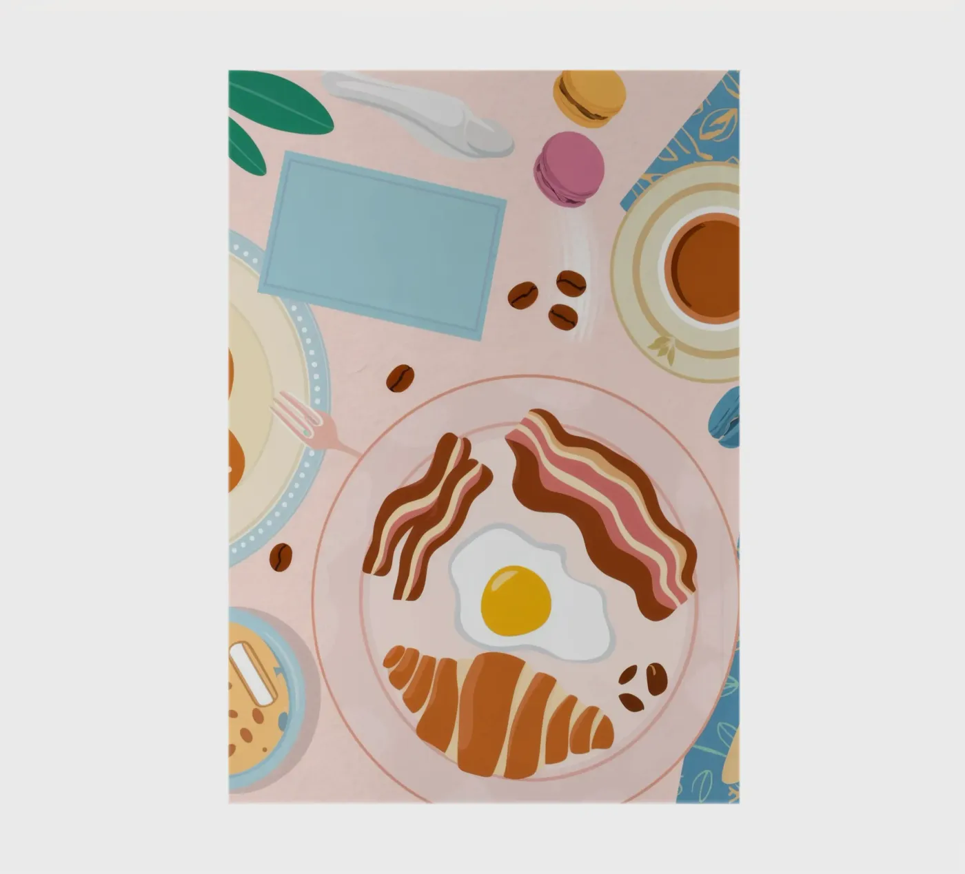Breakfast Table Flatlay notebook by Gaia Viesta