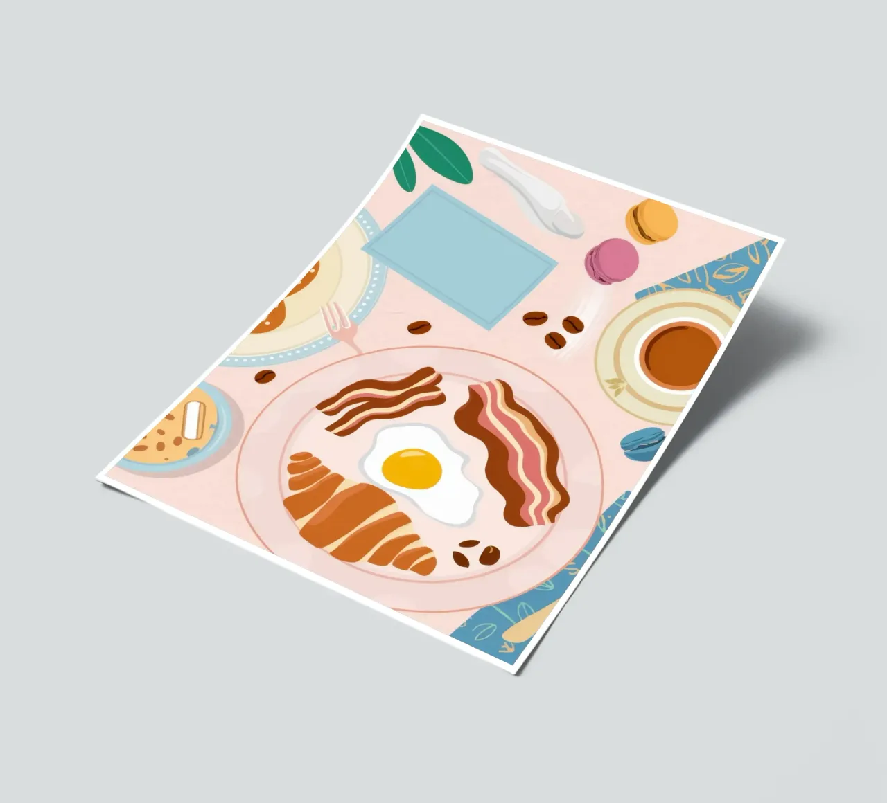 Breakfast Table Flatlay sticker sheet by Gaia Viesta