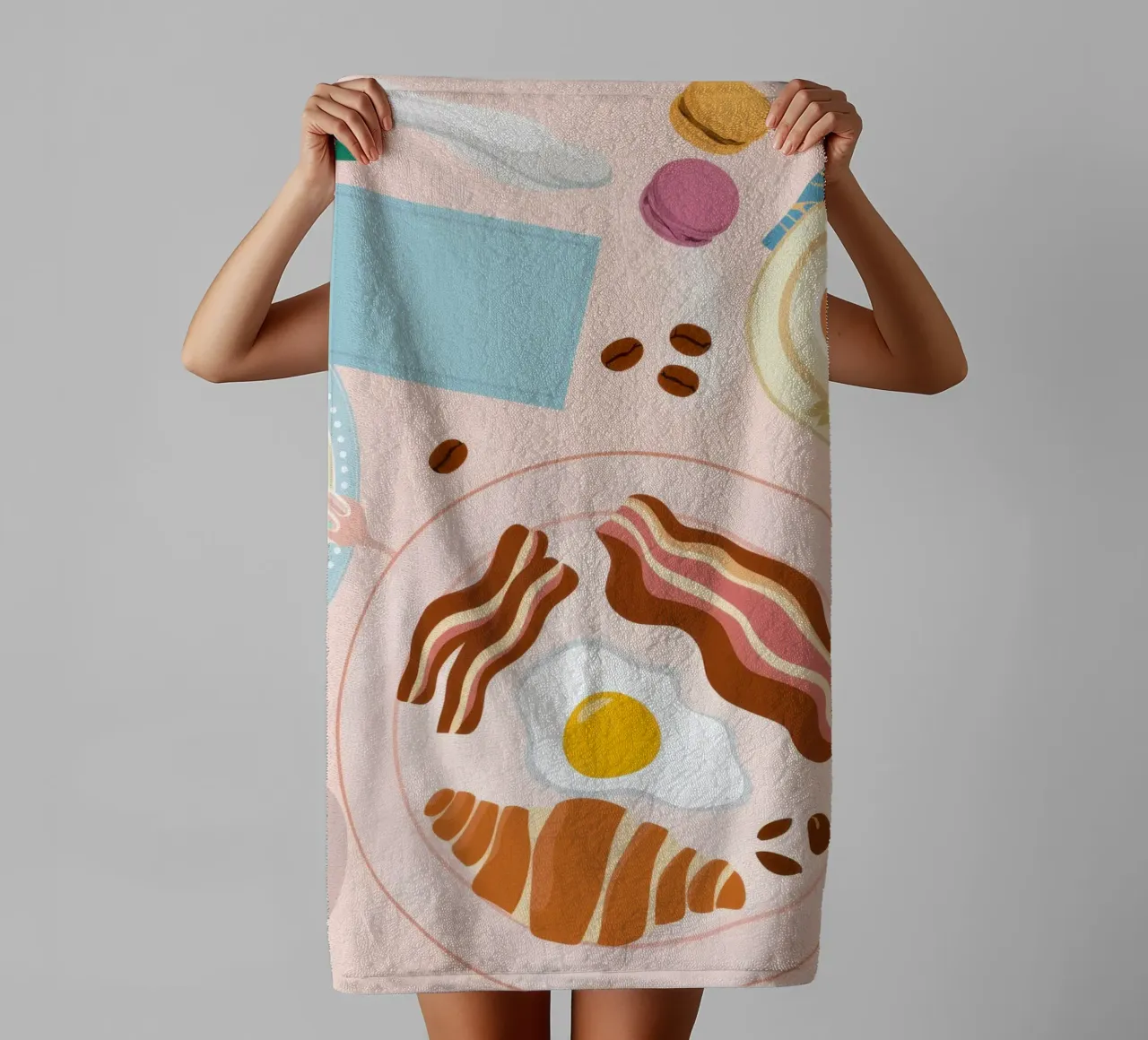 Ontbijttafel Flatlay badhanddoek van Gaia Viesta