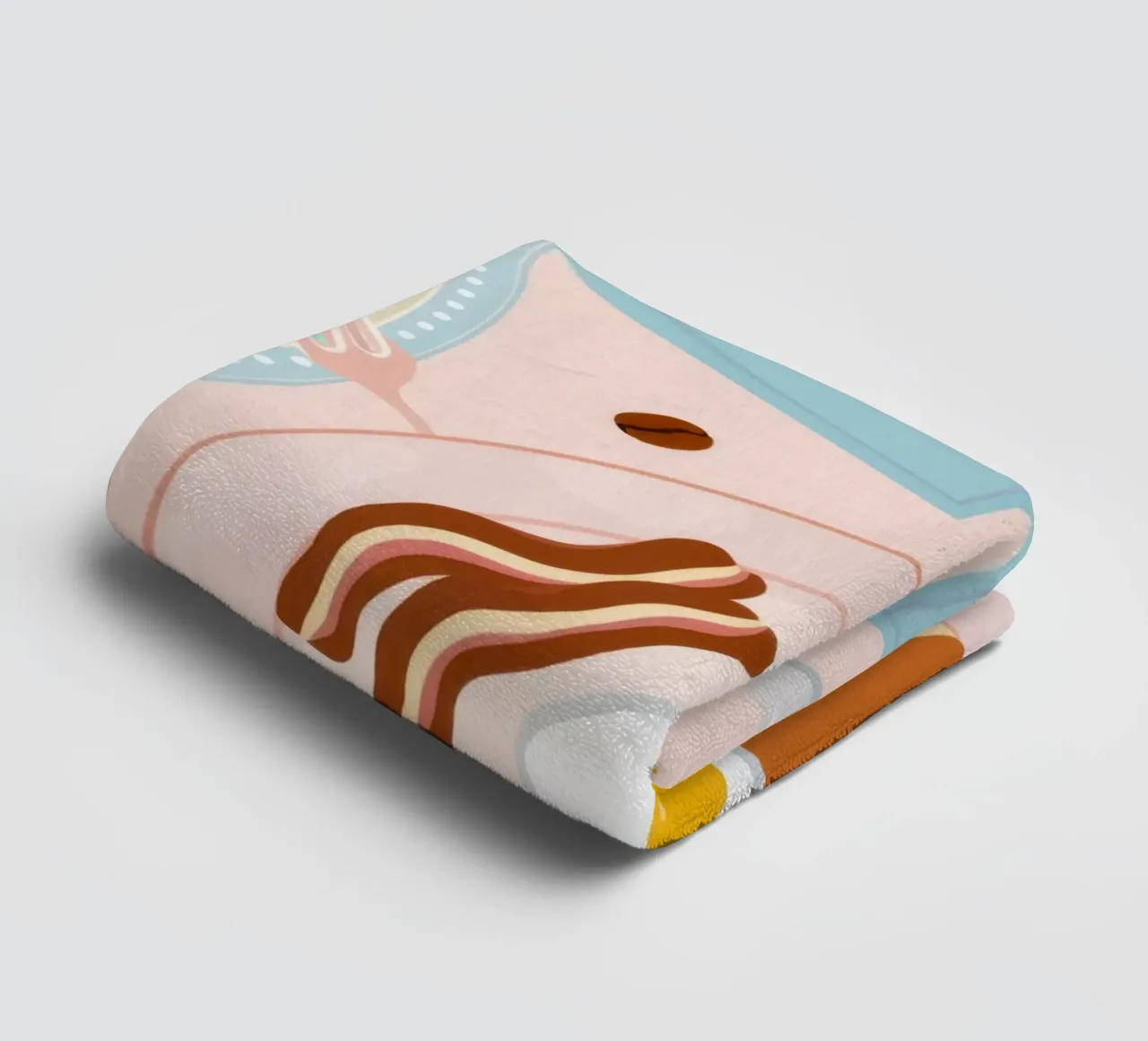 Ontbijttafel Flatlay badhanddoek van Gaia Viesta