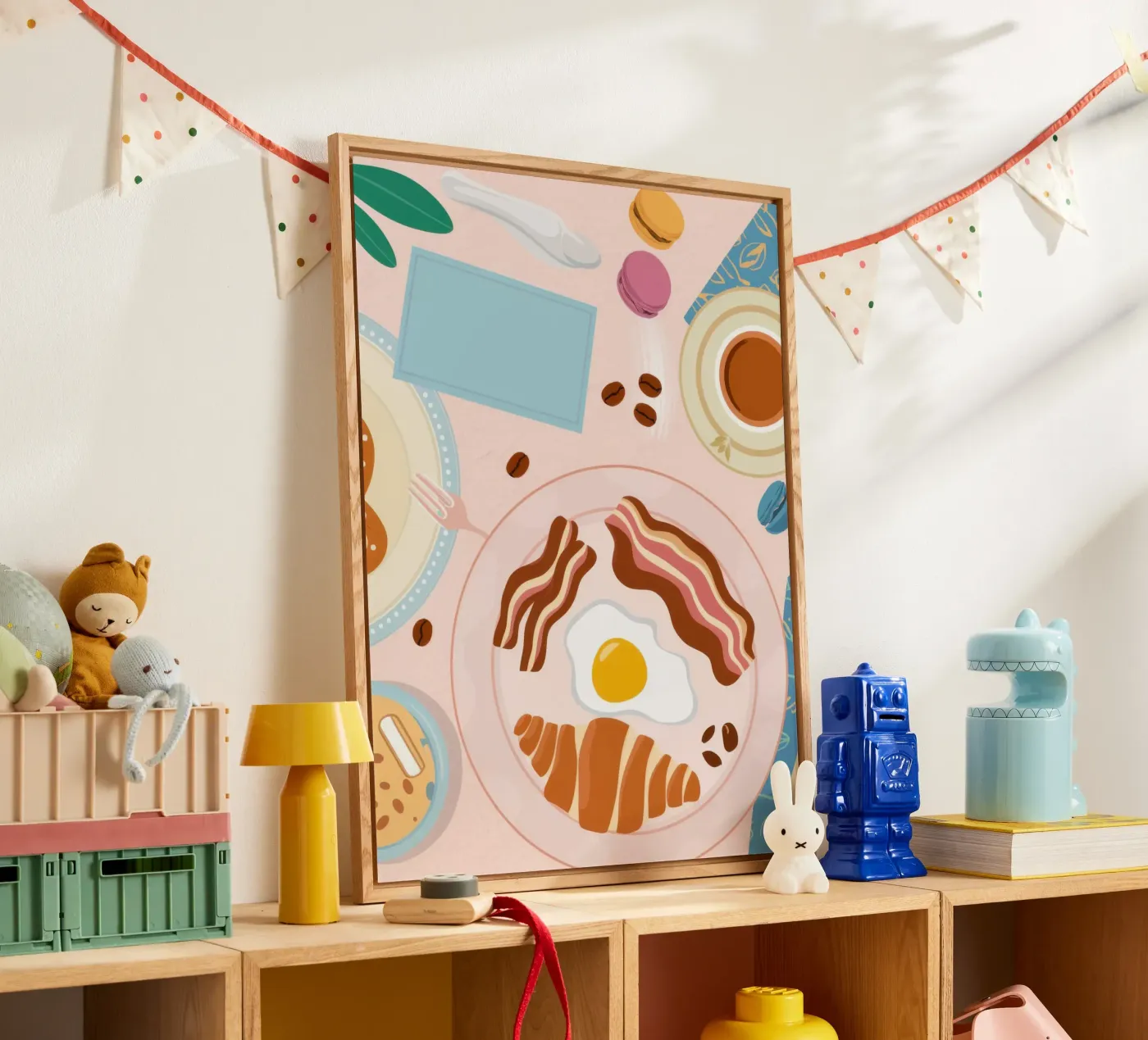 Breakfast Table Flatlay Acryl-Glas von Gaia Viesta