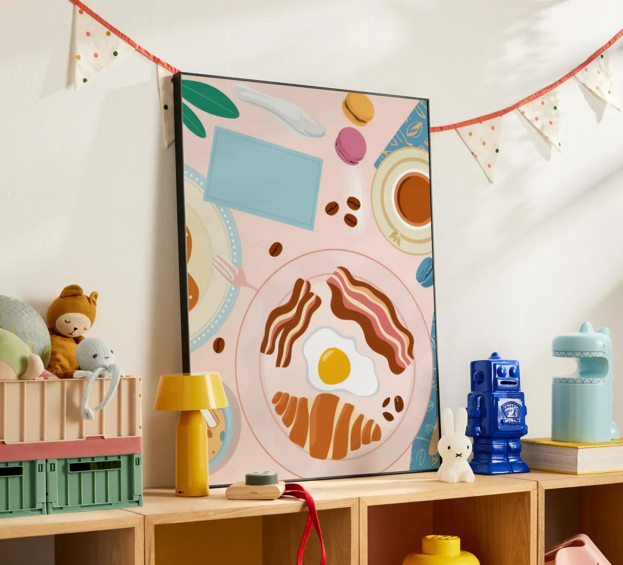 Tavolo della colazione Flatlay alluminio dibond da Gaia Viesta