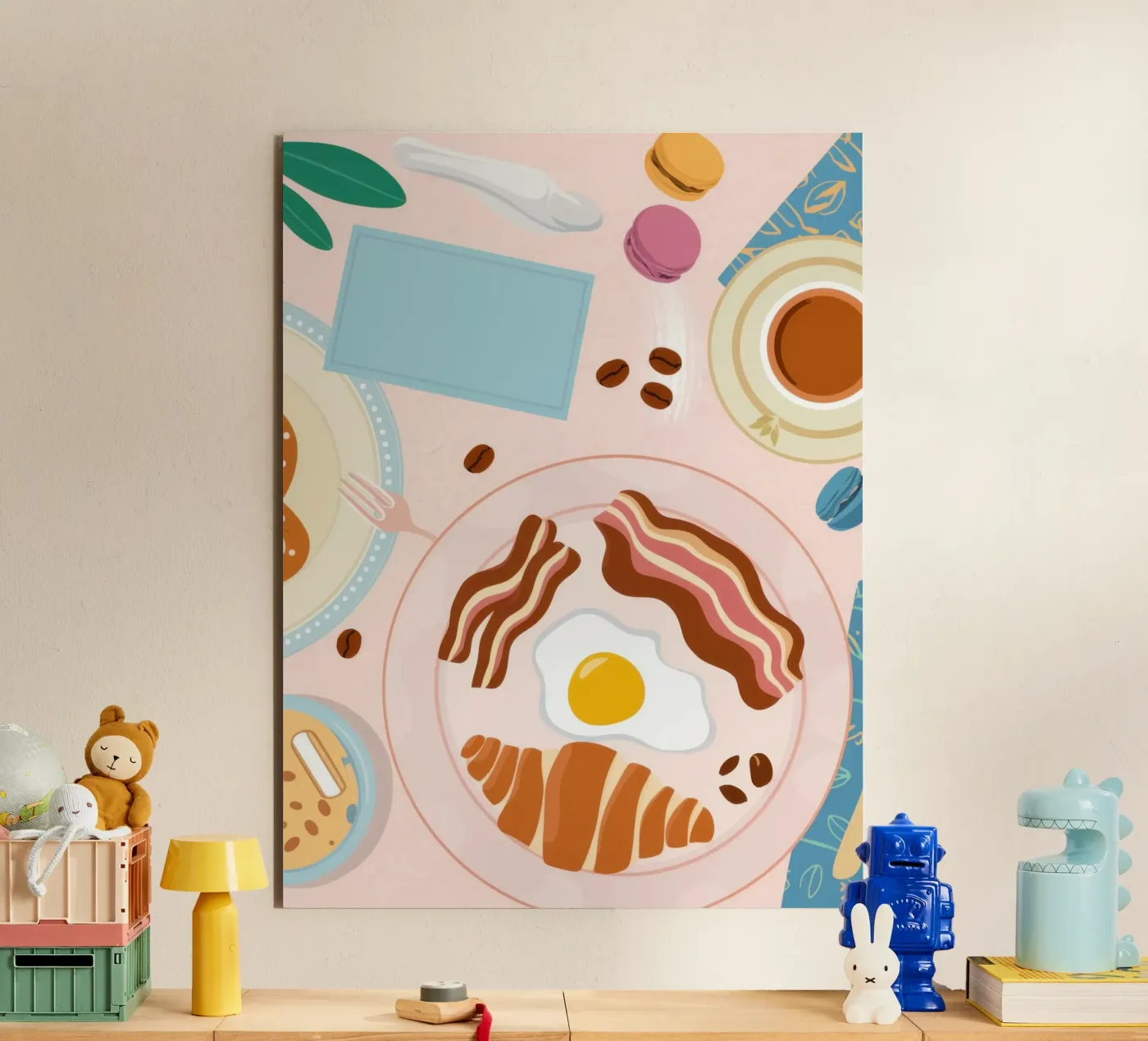 Breakfast Table Flatlay forex plate by Gaia Viesta