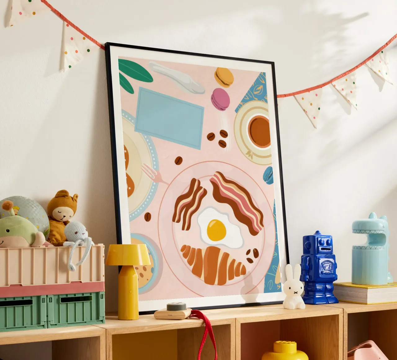 Breakfast Table Flatlay poster by Gaia Viesta