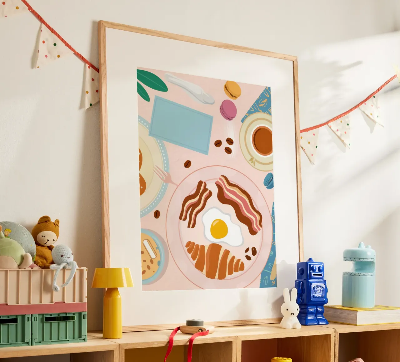 Table de petit-déjeuner en aplat poster de Gaia Viesta