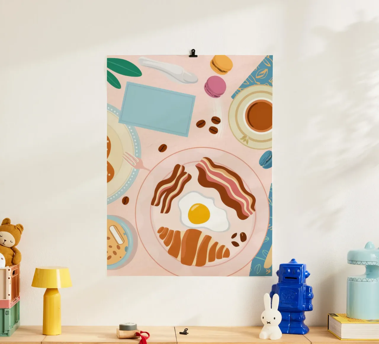 Breakfast Table Flatlay poster by Gaia Viesta