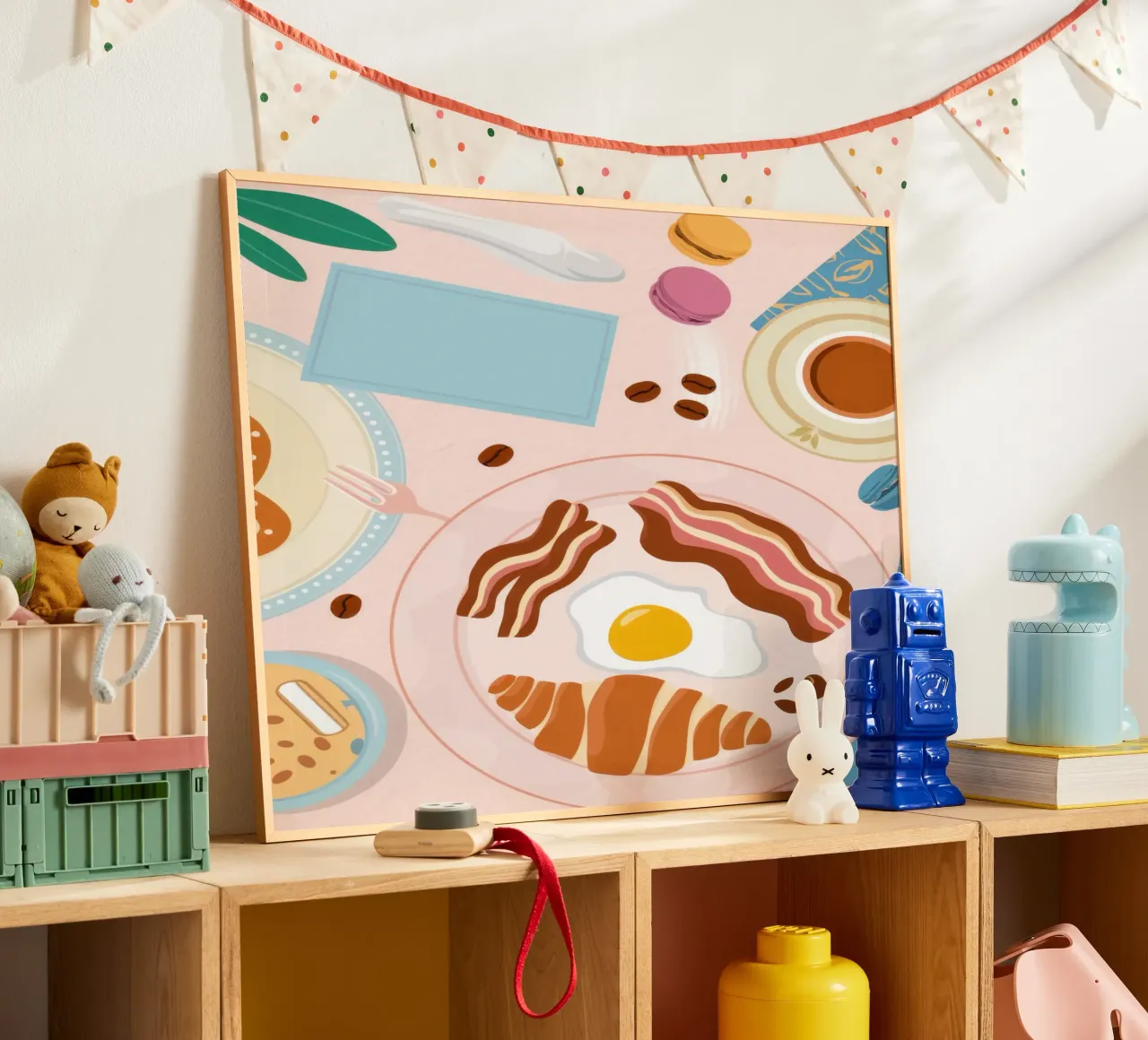 Breakfast Table Flatlay poster by Gaia Viesta