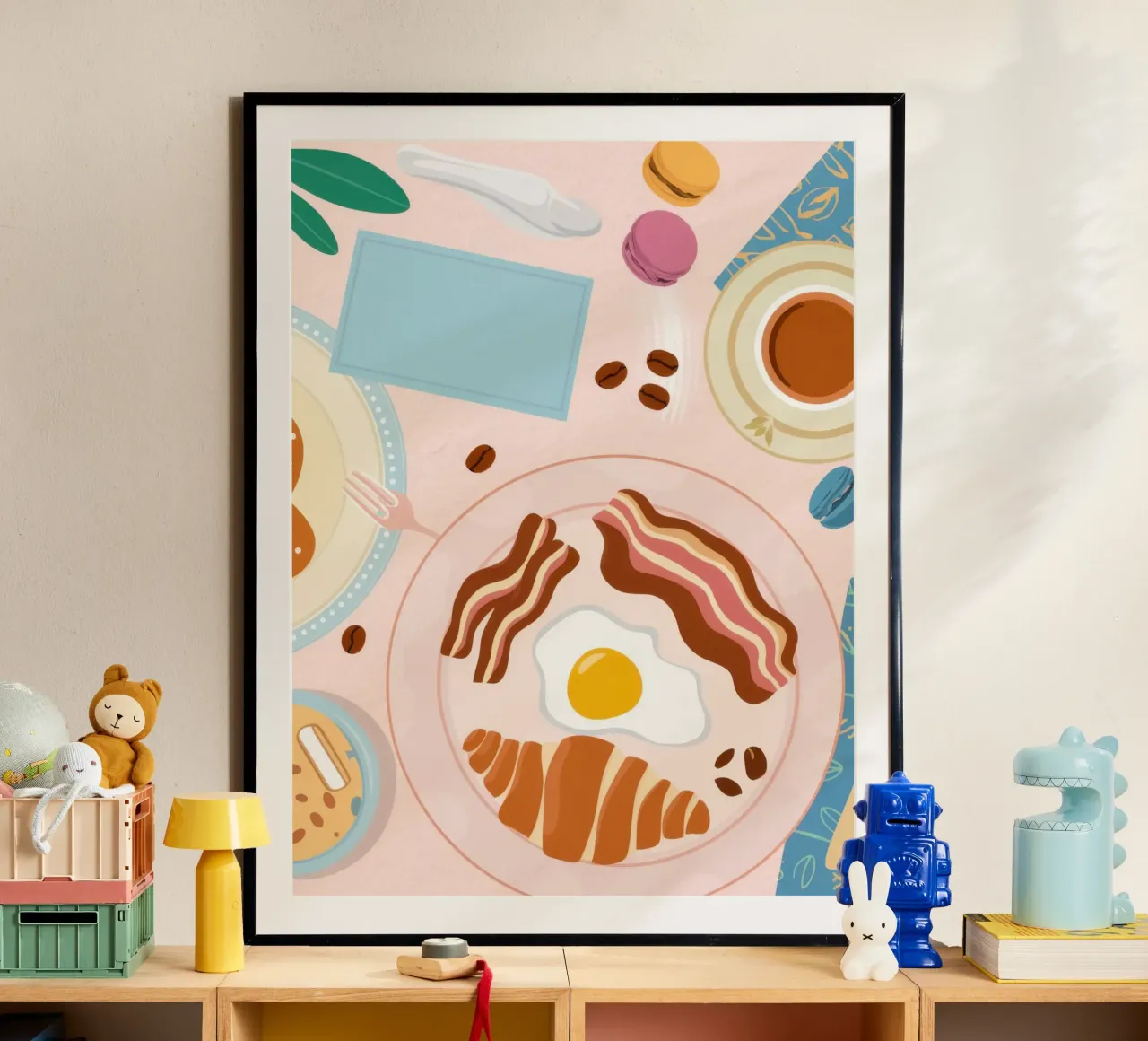Breakfast Table Flatlay poster by Gaia Viesta