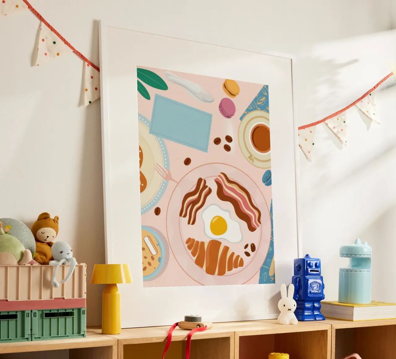 Breakfast Table Flatlay poster by Gaia Viesta