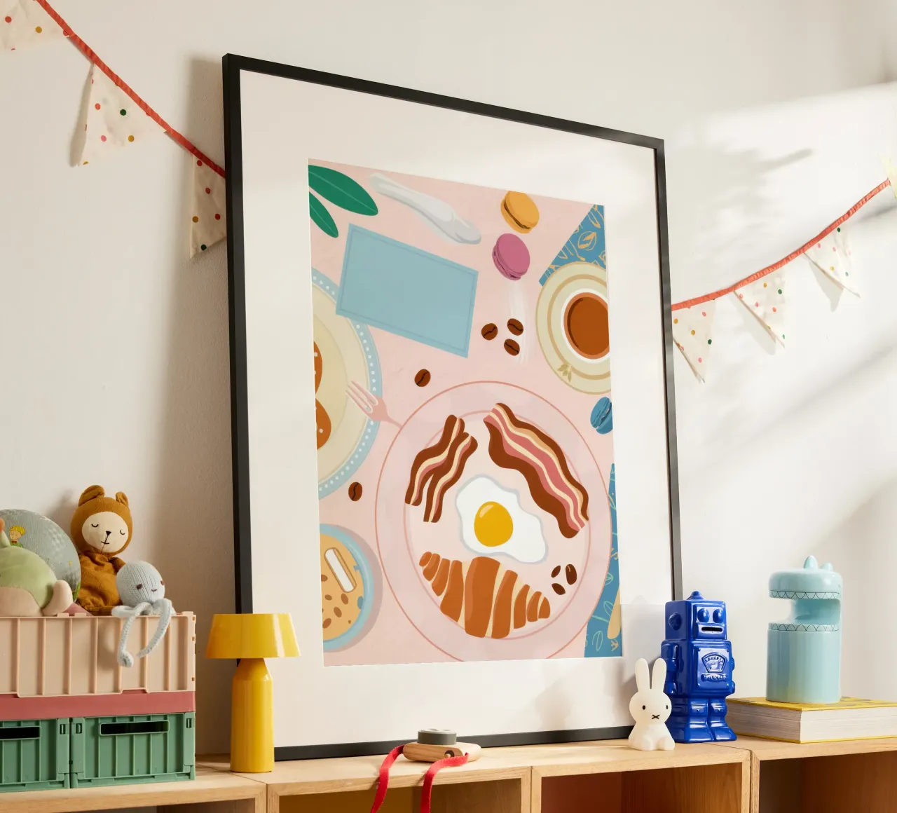 Breakfast Table Flatlay poster by Gaia Viesta
