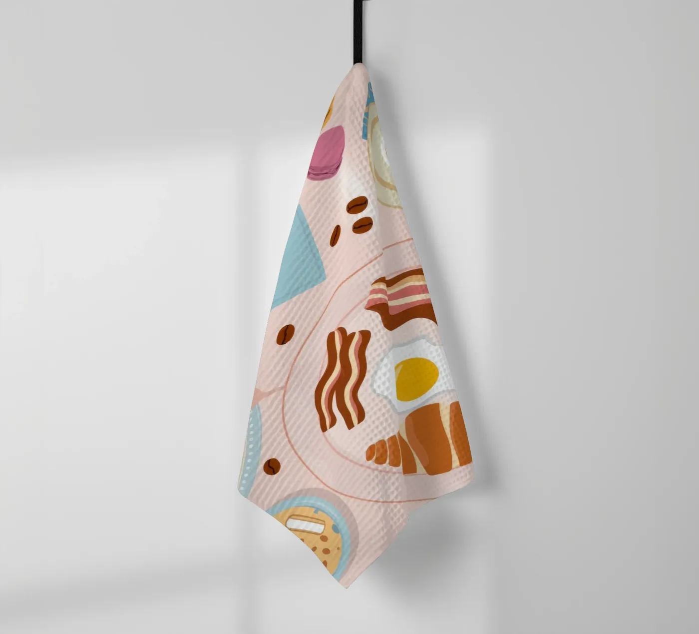 Breakfast Table Flatlay tea towel by Gaia Viesta