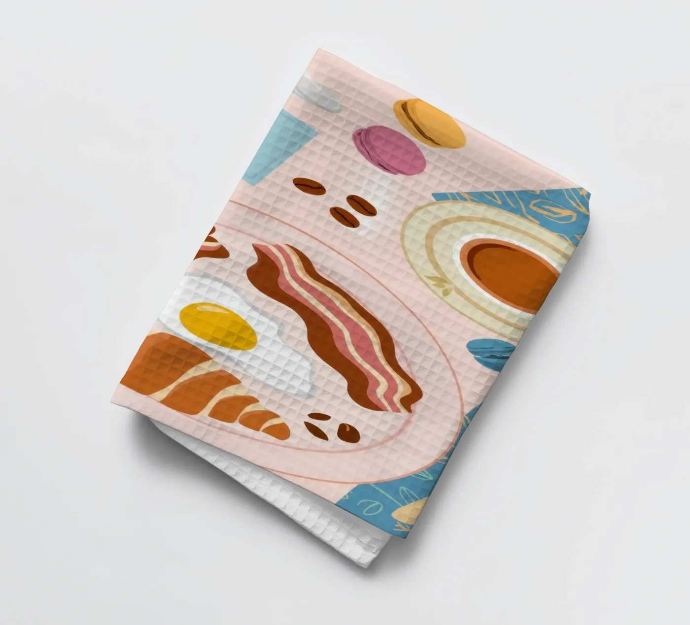 Breakfast Table Flatlay tea towel by Gaia Viesta