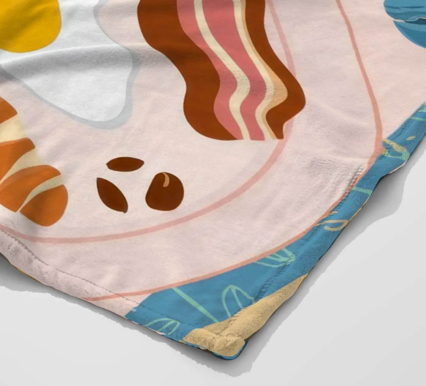 Ontbijttafel Flatlay fleecedeken van Gaia Viesta