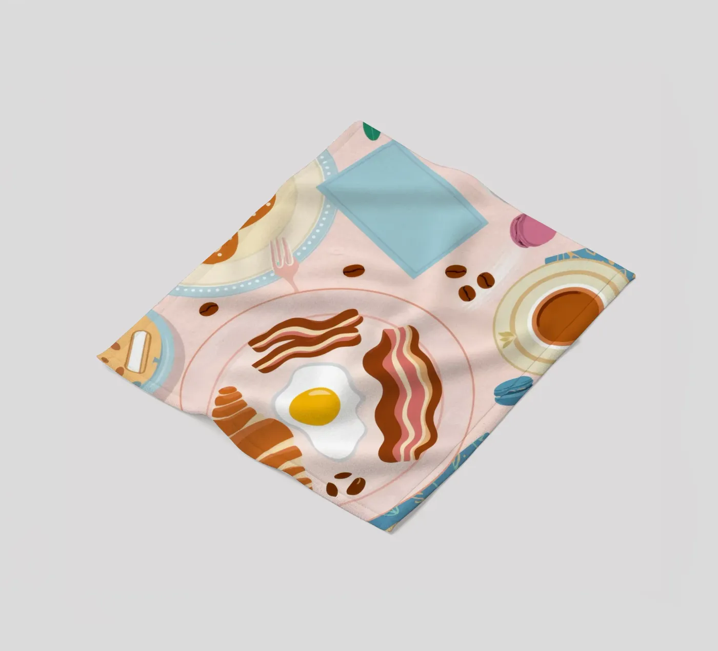 Ontbijttafel Flatlay fleecedeken van Gaia Viesta