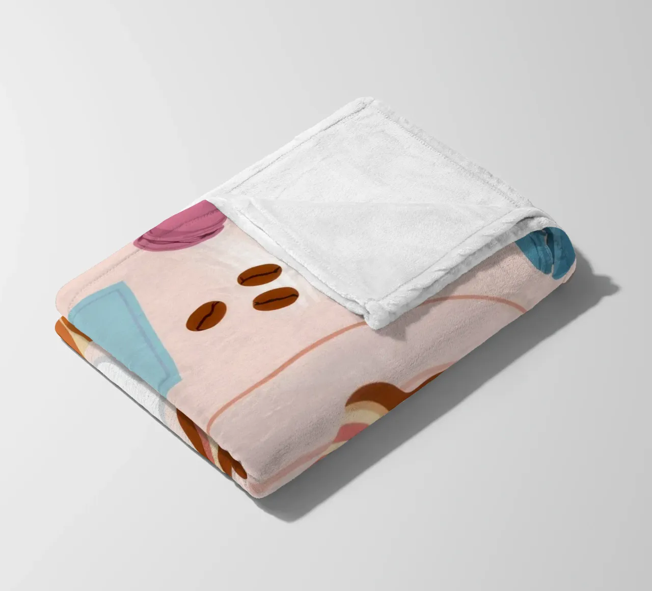 Breakfast Table Flatlay Fleecedecke von Gaia Viesta