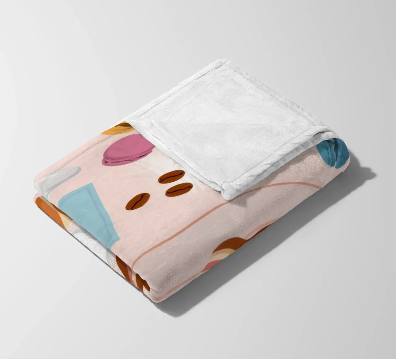 Breakfast Table Flatlay Fleecedecke von Gaia Viesta