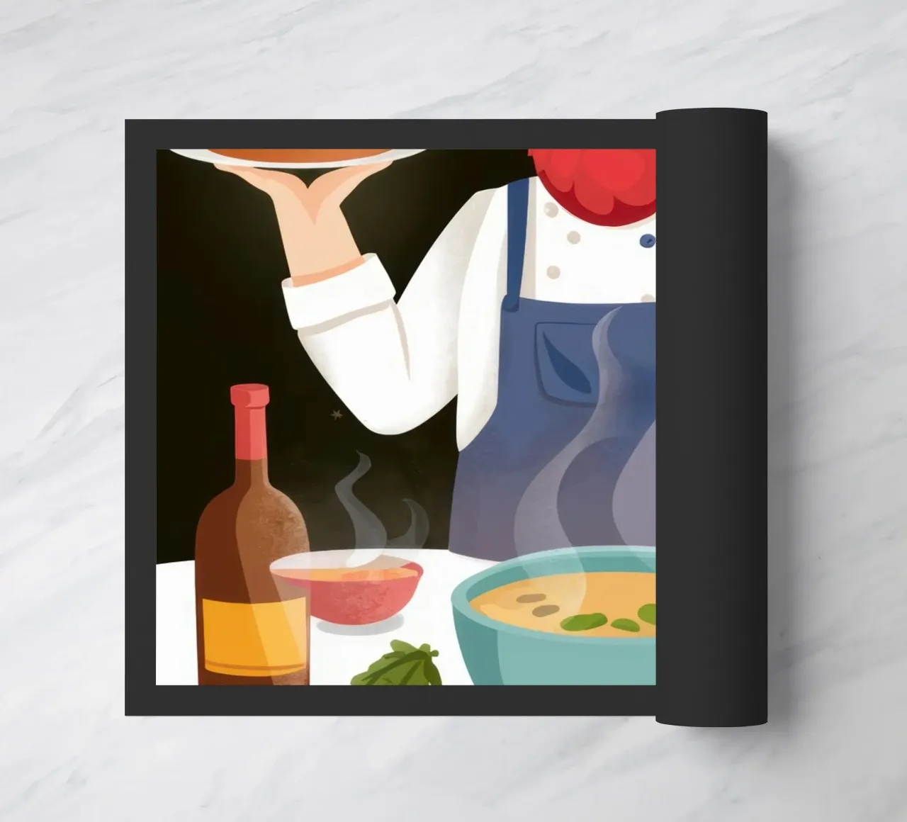 Benvenuto da parte dello chef zerbino da Trace Brush