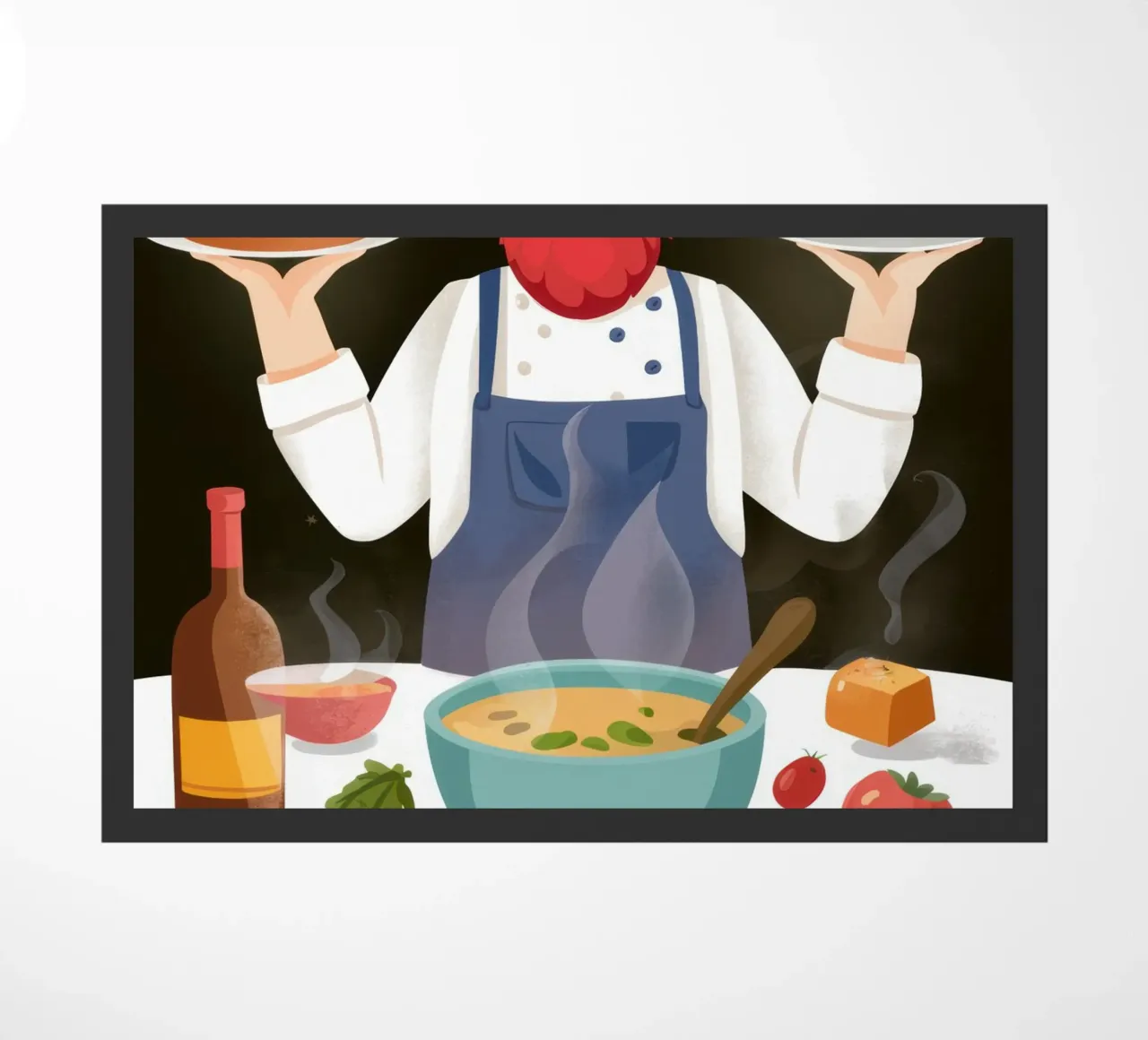Benvenuto da parte dello chef zerbino da Trace Brush