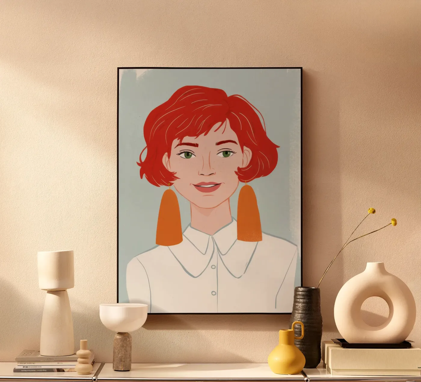 Ginger Haired Grace Acryl-Glas von Selene Shade