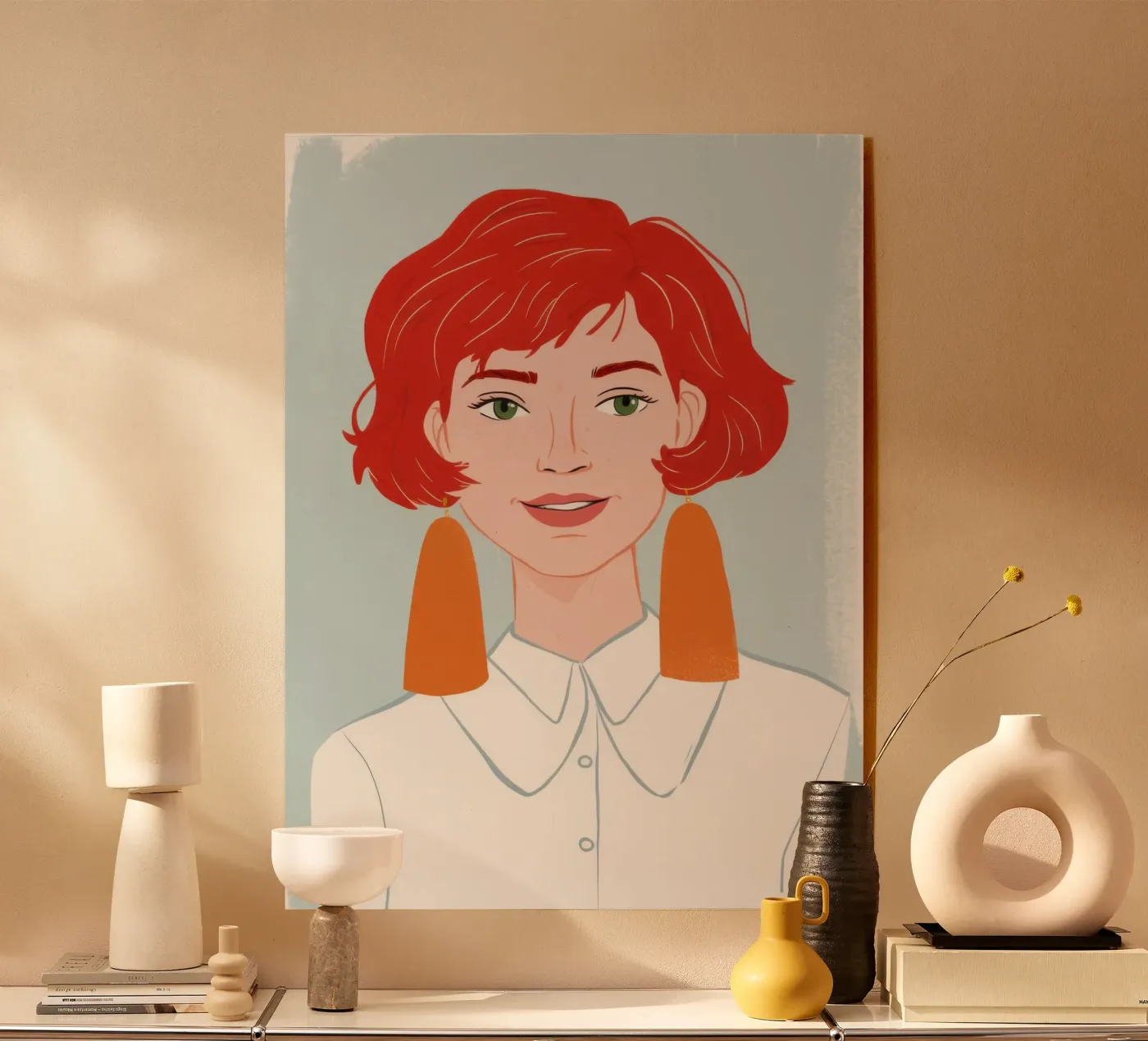 Ginger Haired Grace Acryl-Glas von Selene Shade