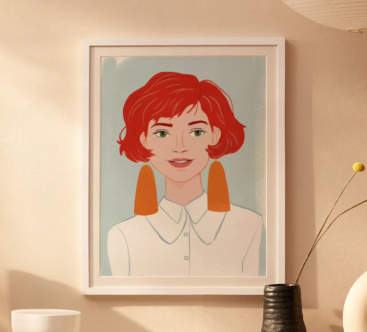 Gingerhaar Grace poster van Selene Shade