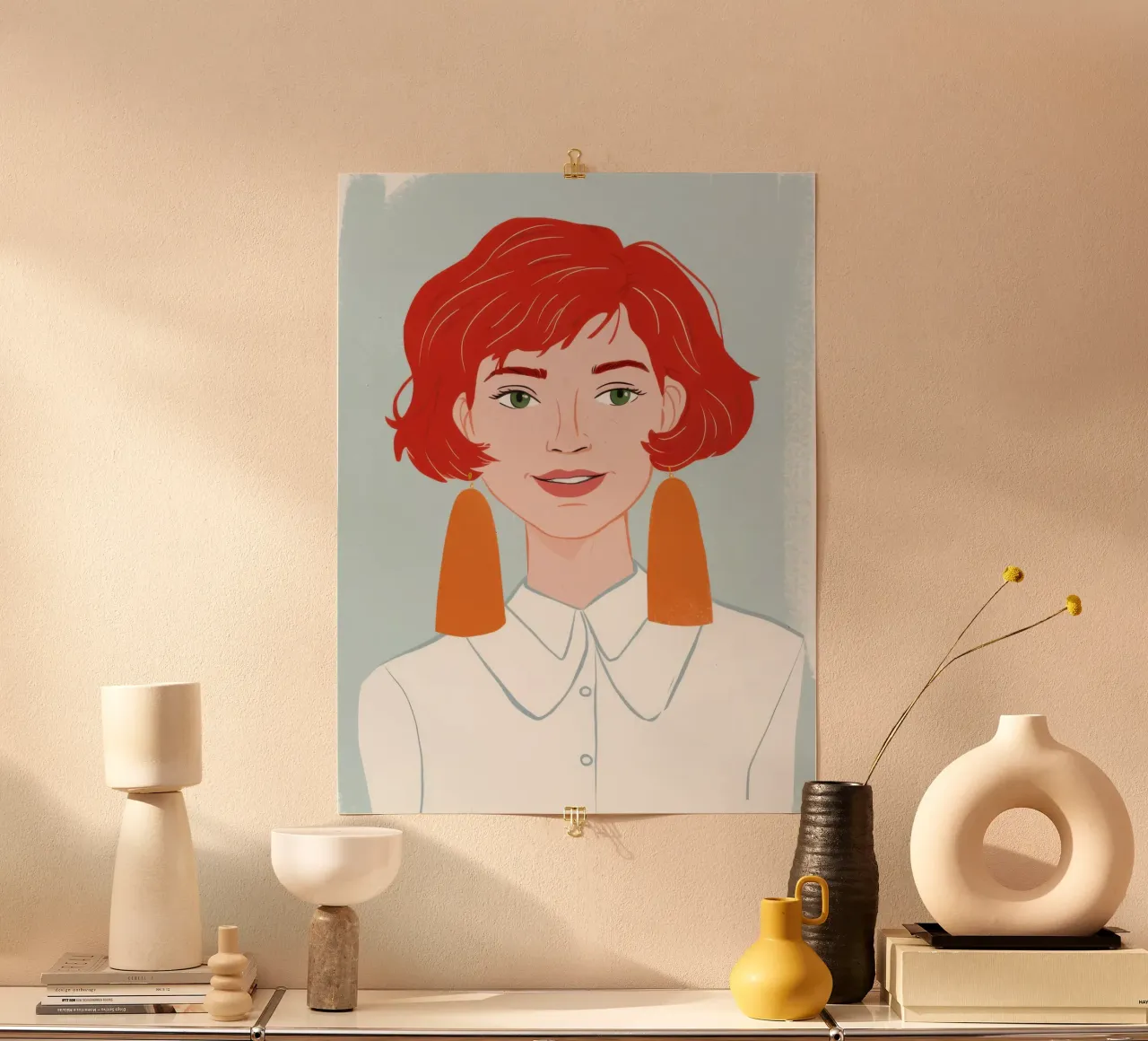 Gingerhaar Grace poster van Selene Shade