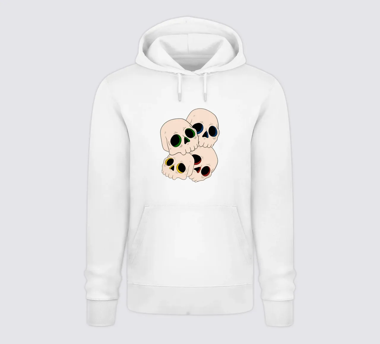 Pop skulls felpa con cappuccio da TijanaArtStudio88