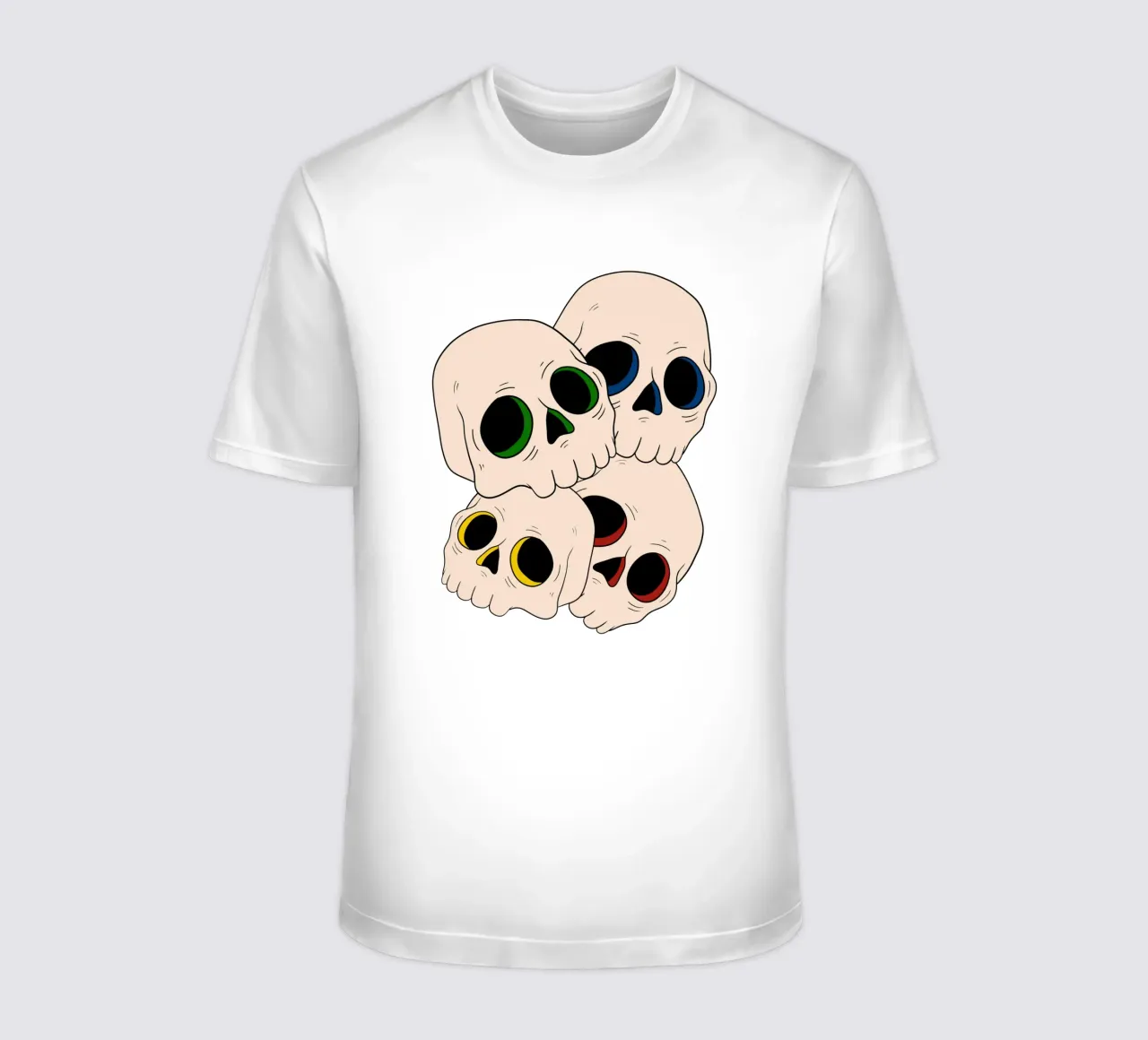 Pop skulls t-shirt da TijanaArtStudio88