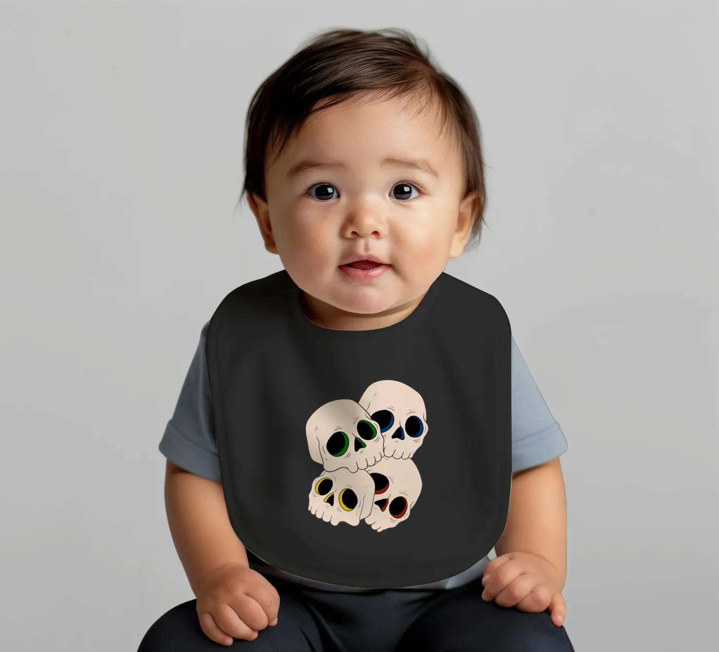 Pop skulls bavaglino da TijanaArtStudio88