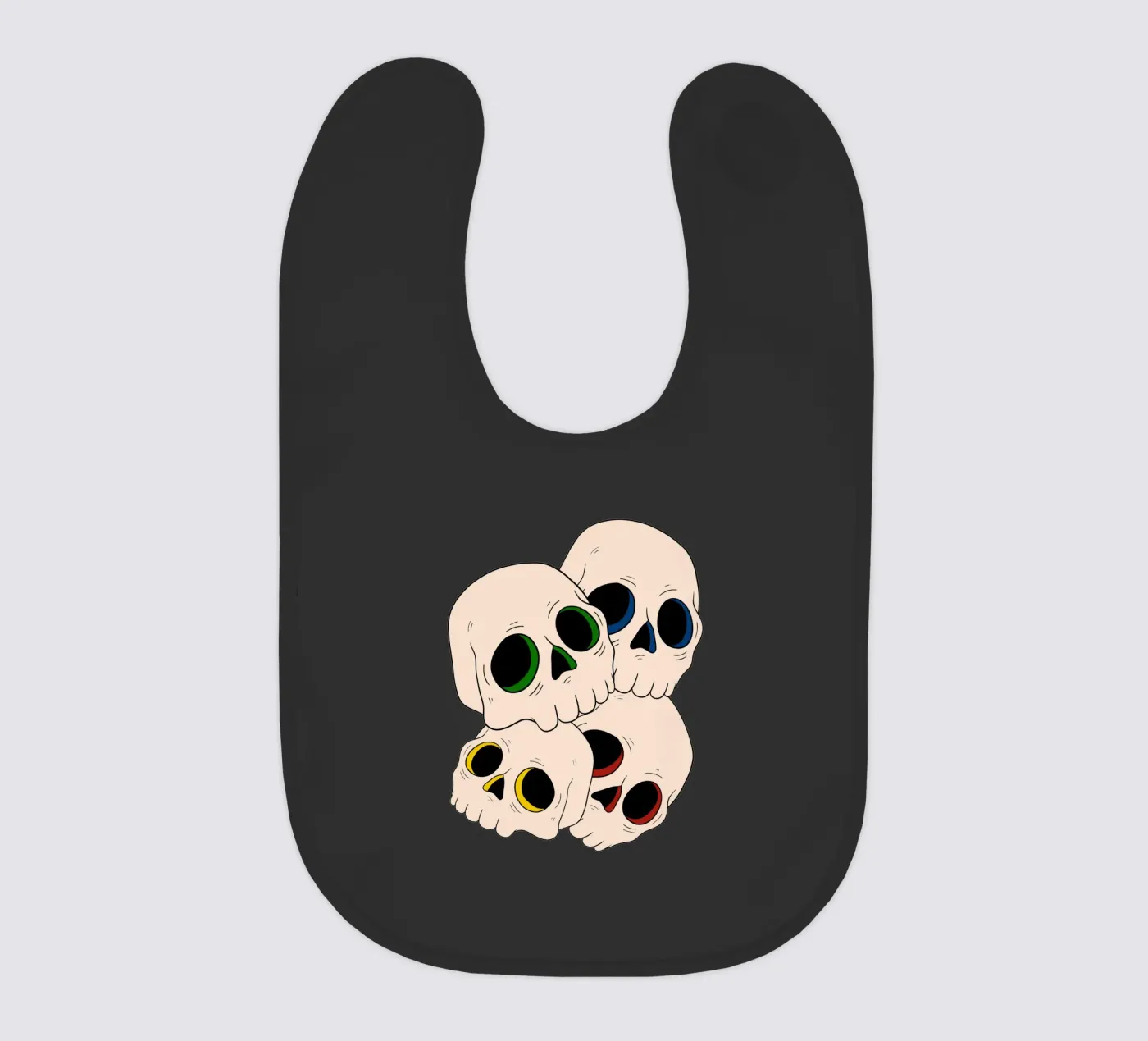 Pop skulls bavaglino da TijanaArtStudio88