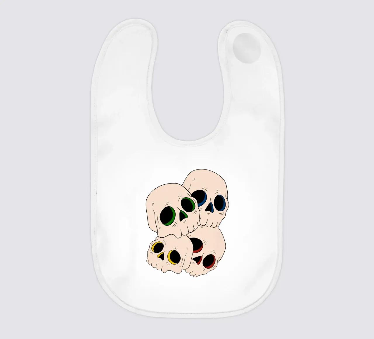 Pop skulls bavaglino da TijanaArtStudio88