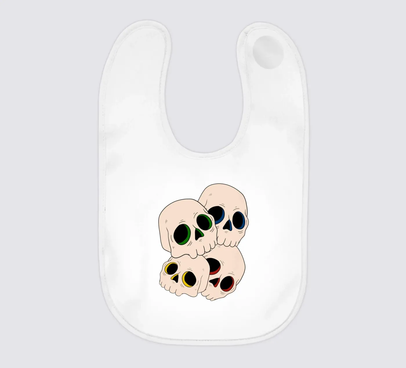Pop skulls bavaglino da TijanaArtStudio88