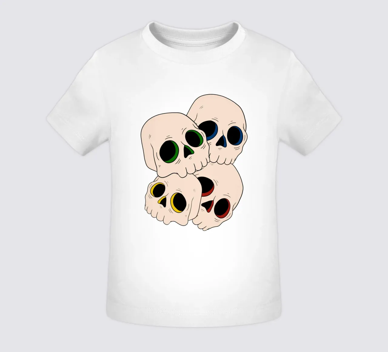 Pop skulls maglietta neonato da TijanaArtStudio88