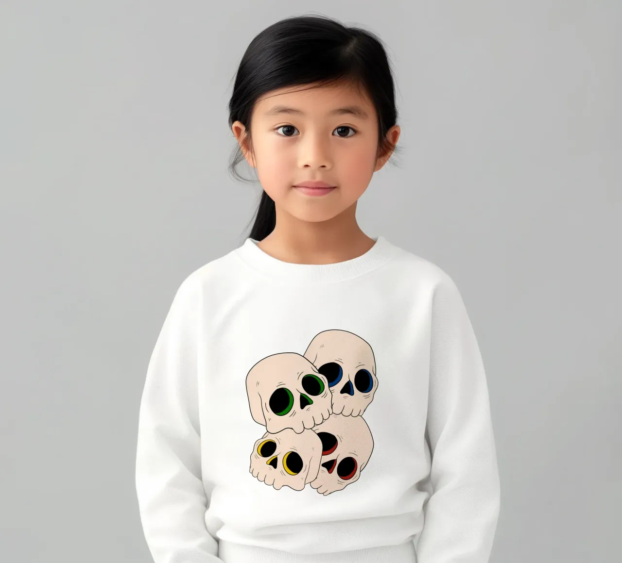 Pop skulls felpa bambino da TijanaArtStudio88