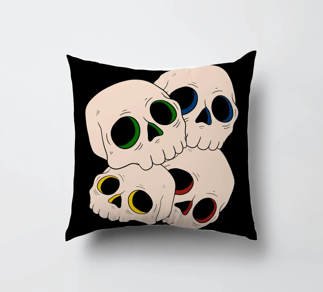 Pop skulls cuscino da TijanaArtStudio88