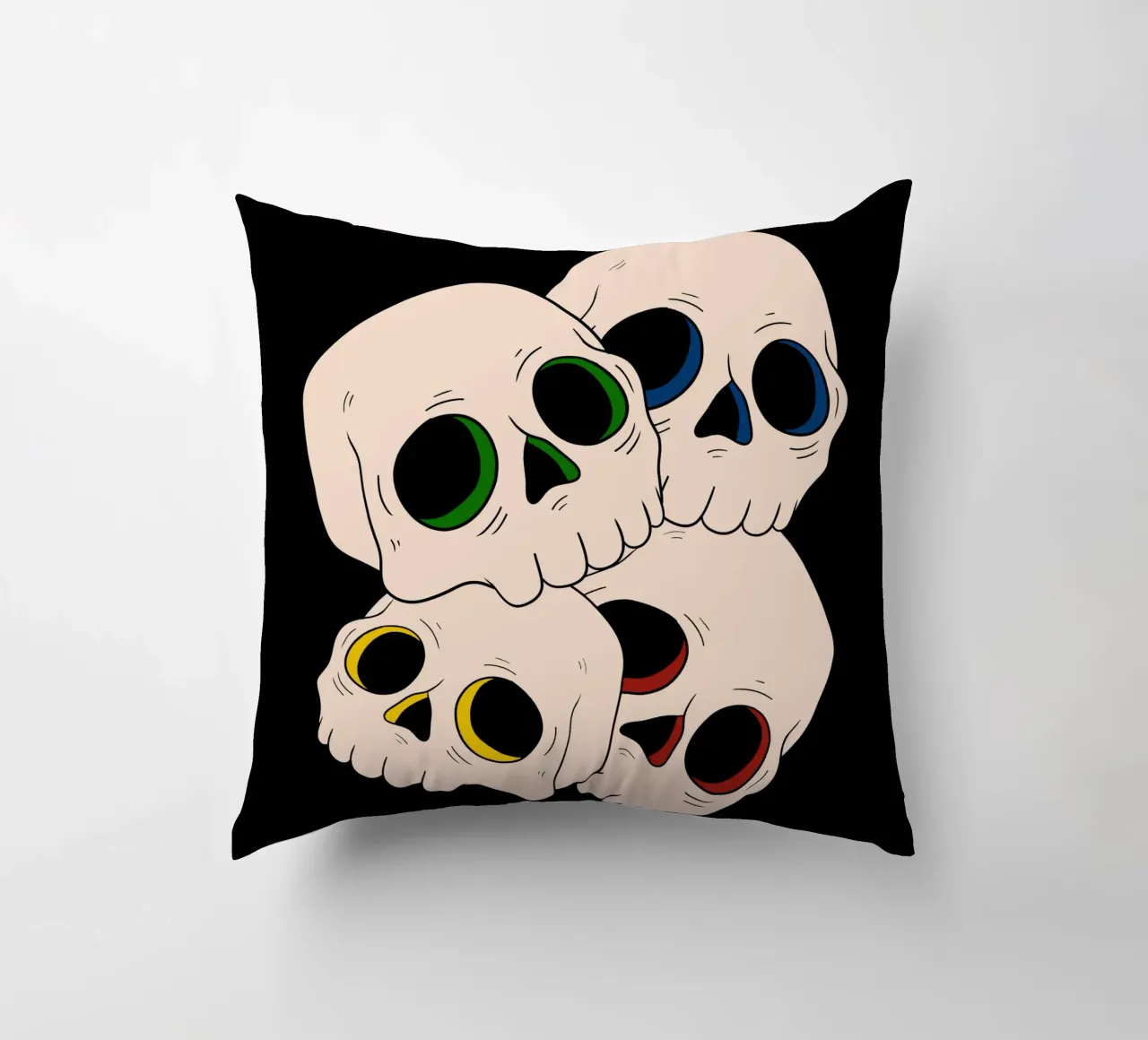 Pop skulls cuscino da TijanaArtStudio88